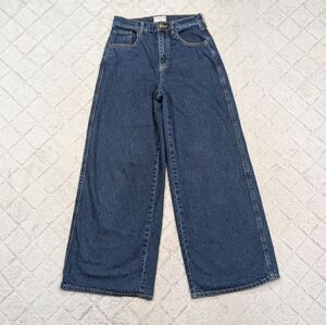 Free People Indigo Wide Leg Flare Jeans